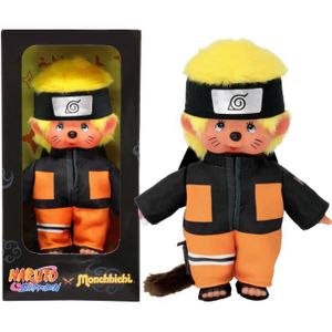 PELUCHE Bandai - Monchhichi - Peluche Monchhichi Naruto Sh