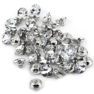 Costume Cristal Argent Clair Strass Boutons 25 Mm Mariage Craft Mariage