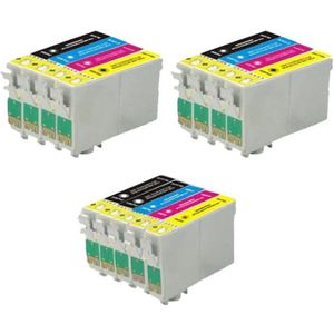 Lot 10 cartouches d'encre pour imprimante Epson Stylus BX305, BX305F,  BX305FW, BX320FW, BX535WD, BX625FWD - Remplace: T1281, T128… - Cdiscount  Informatique