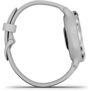 Montre connectée sport Garmin Venu 2S - Montre connectée GPS multisports avec écran AMOLED,autonomie longue durée 10 jours - Silver avec bracelet gris -