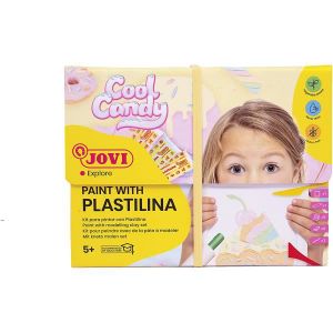 JEU DE PÂTE À MODELER Kit peinture pour pâte à modeler - JOVI - Candy Cool - Couleurs pastel - Sans allergènes ni gluten