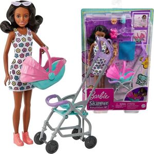 Set de Barbie Famille Poupée ensemble garçons et filles, maman enceinte,  papa, poussette(style de couleur aléatoire) Enfant jouets - Cdiscount Jeux  - Jouets