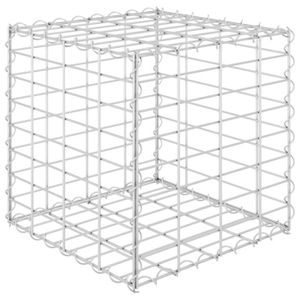 PIERRE - GABION PIERRE Lit surélevé cube à gabion Fil d'acier 40x40x40 cm LY4773