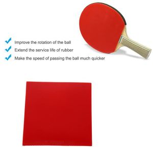 RAQUETTE TENNIS DE T. Shipenophy Caoutchouc de tennis de table Raquettes de tennis de table en caoutchouc, -pong, sport (rouge) sport balle Rouge