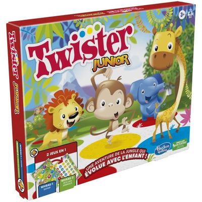 Twister Junior - tapis réversible 2-en-1 évolutif - Jeu de société junior -  Hasbro Gaming - Cdiscount Jeux - Jouets