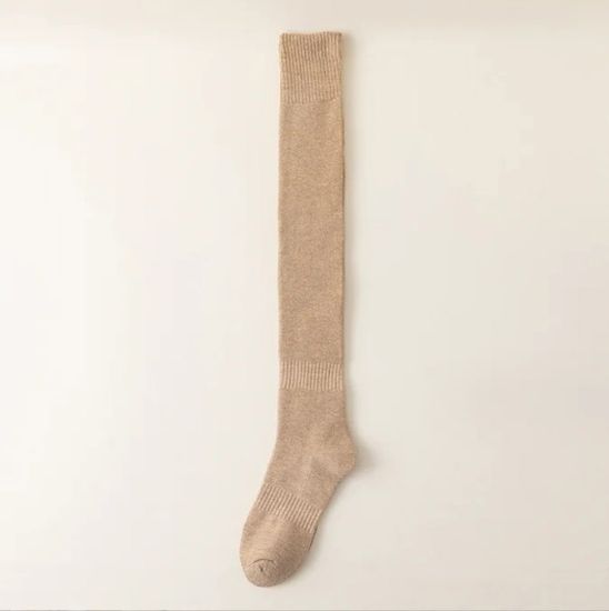 Chaussettes Longues Au-dessus Du Genou Tartan - Motif Rouge Et Noir - Taille Unique - Pour Femme - 9