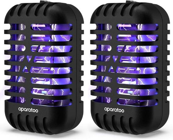 Lampe Anti Moustique, 2 En 1 électrique Anti Moustique, 360 ° UV Tueur D'Insectes électrique