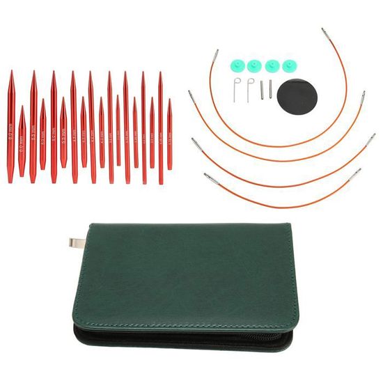 Aiguilles à Tricoter En Aluminium Colorées - 10 Tailles - 25 Cm - Parfaites Pour Le Tricot DIY