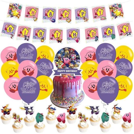 Déco Anniversaire Soni 5 Ans - Kit 54 Pièces : Ballons, Banderole, Cake Toppers, Nappe - Thème Enfant