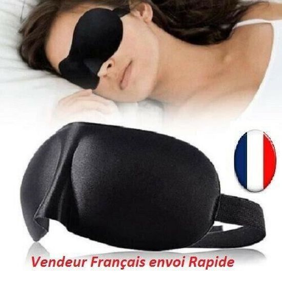 Masque De Nuit 3D Cache-yeux – Doux, Anti-lumière – Pour Sommeil, Relaxation, Voyage – Noir, Neuf