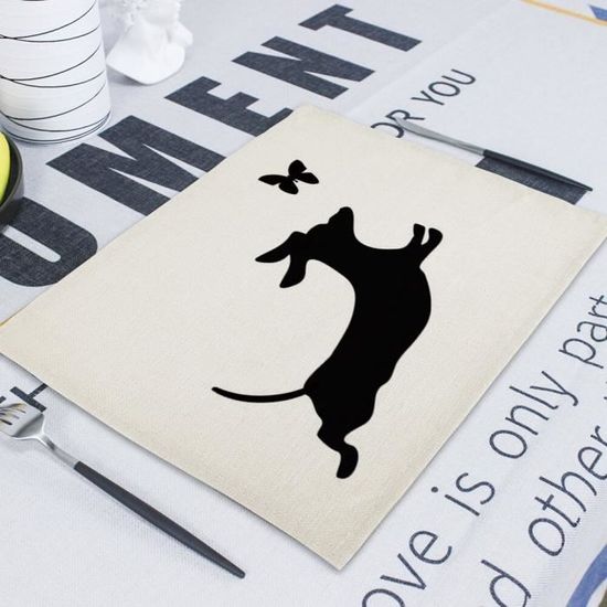 20 Serviettes Teckel Avec Message De Noël | Chien | Animaux | Noël | Hiver | Décoration De Table | Découpage | Technique De Serviette 33 X 33 Cm
