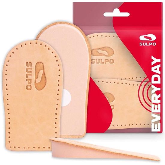 SULPO Semelles D’Hiver Orthopédiques Laine Chaude - Voûte Plantaire Surélevée Pieds Plats - Tailles 35-46