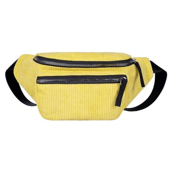 Sac Banane Velours Côtelé Noir • Le Sac Banane