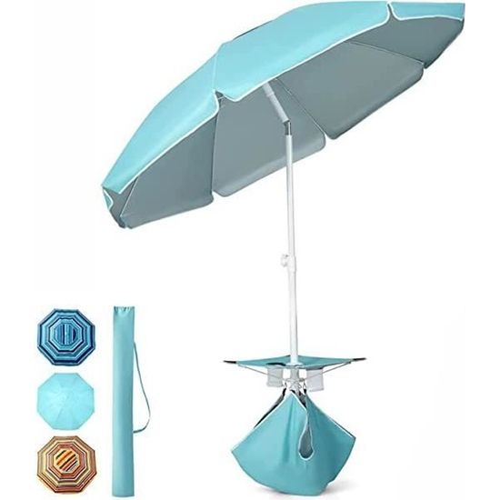 GOPLUS Parasol avec éclairage LED en porte-à-faux300cm,avec système de