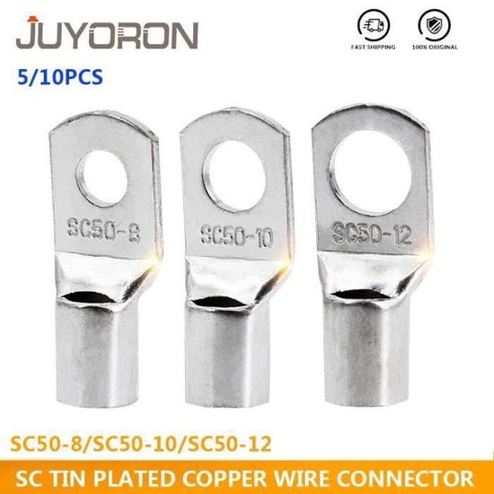 Cosses De Batterie / Connecteurs En Cuivre à Sertir - Pour Câbles De Démarrage, électricité Auto, Menuiserie - Toutes Tailles