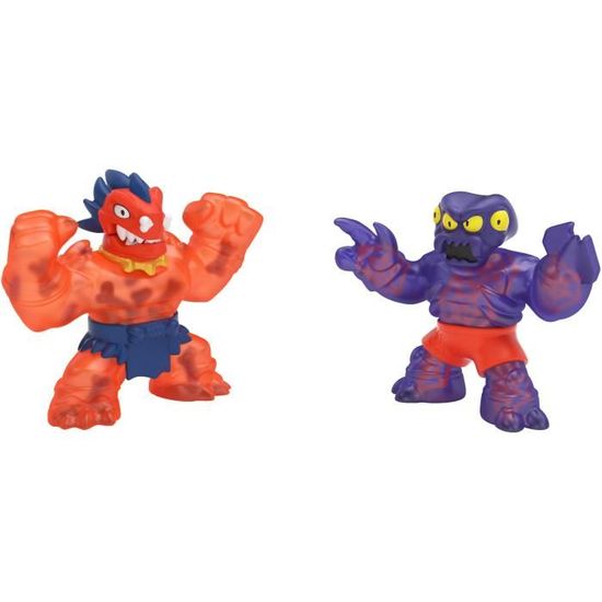 Figurine d'action - MOOSE TOYS - Pack Duo Figurines 11cm - GOO JIT ZU S3 - Rouge et violet - Garçon