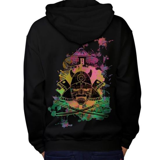 Sweat à Capuche Zippé Art Et Magie - Style Goa Hippie Années 70, Patchwork, Fabrication Népal