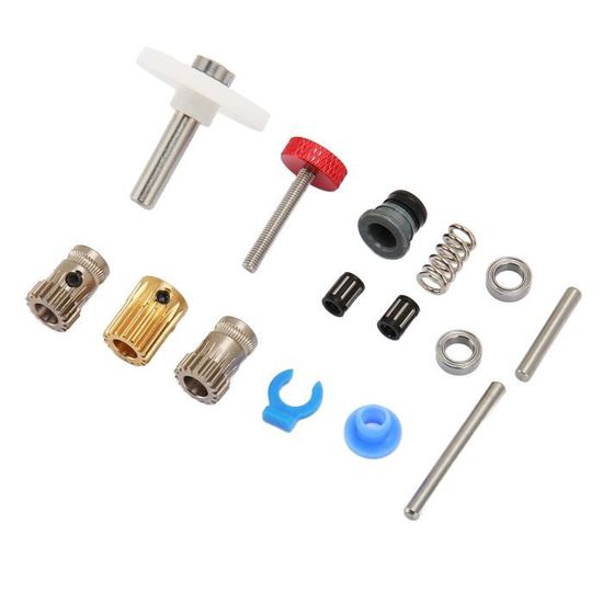 Kit Engrenage Extrudeuse Double Bambu Lab X1/P1 – Acier Trempé DLC Nano + POM – Compatible X1C, P1S, P1P – Idéal Filament Carbone