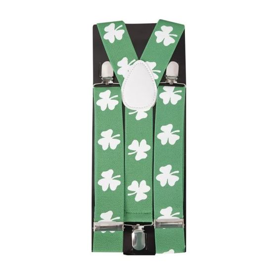 Bretelles trèfles irlandais St Patrick - PTIT CLOWN - Accessoire déguisement adulte
