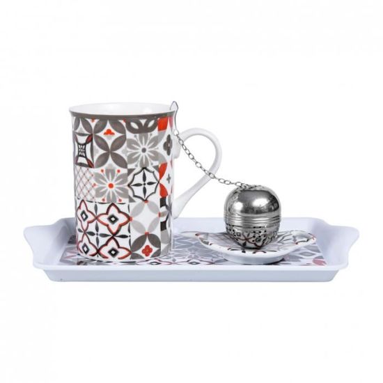 Tasse à thé transparente avec sachet de thé | Vecteur Premium