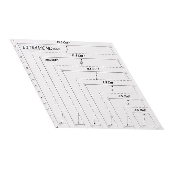 Tissting 5 Règles De Couture Transparentes En Plastique - Kit Complet Pour Quilting, Mesure Et Coupe Précise Sur Tissu, Cuir & Papier