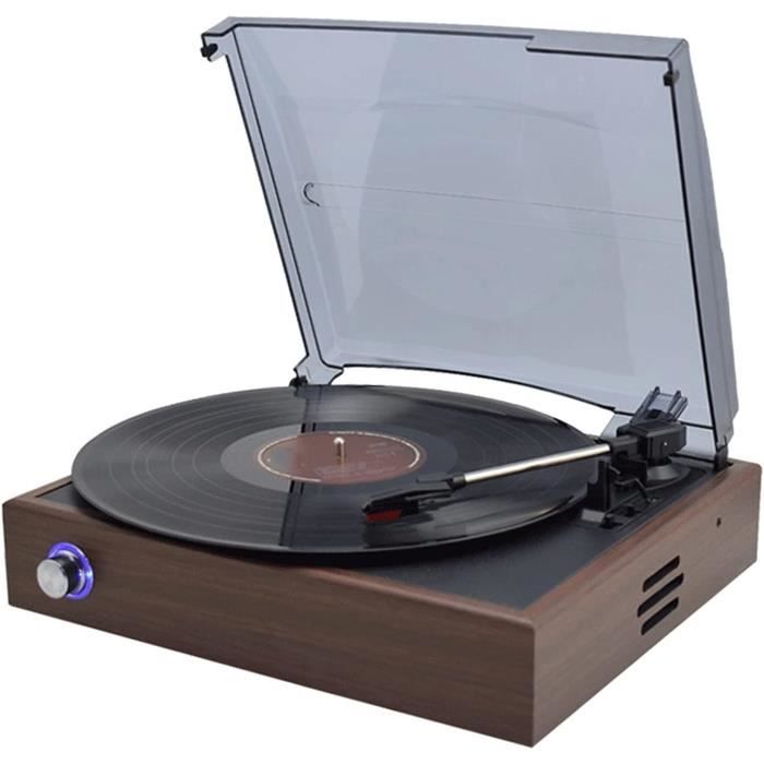 Tourne-disque Vinyle Vintage, Avec Haut-parleurs Avec Système Stéréo Pour Musique, Platine Vinyle Pour Maison, Lecteur Vinyle Rétro, Puissant Système
