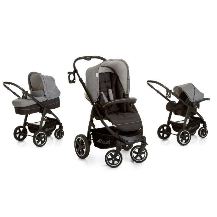 HAUCK Poussette Combin e Trio Soul Plus Melange Grey Cdiscount
