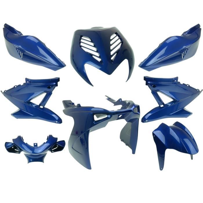 Kit de carénages Aerox - Nitro bleu métallisé 8 pièces