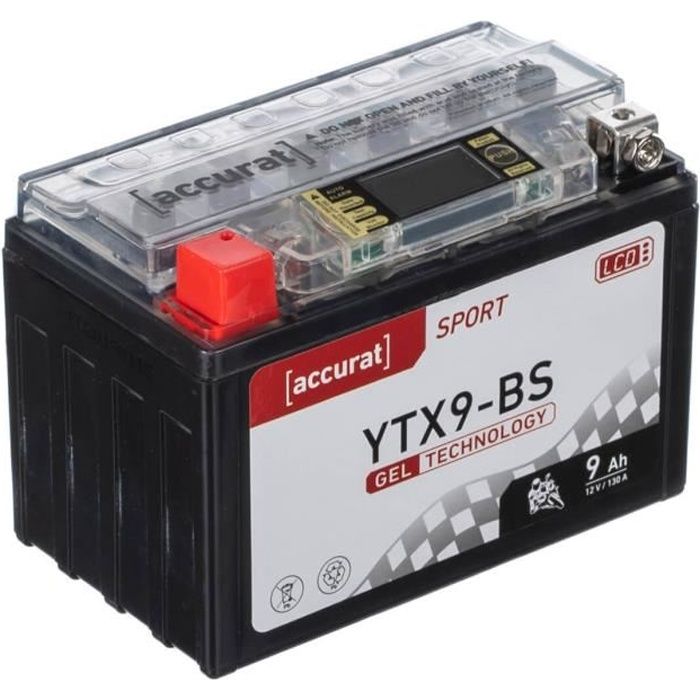 Batterie moto YTX9-BS 9Ah Gel