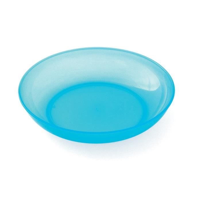 Grande assiette creuse pour enfants sans BPA Ours bleu