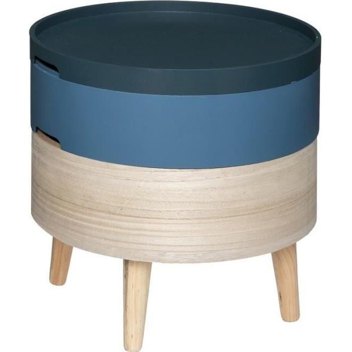 Table à café coffre Yuki bleu Atmosphera - Bleu