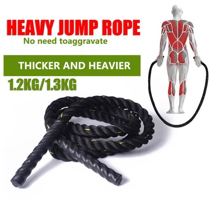 25mm Fitness Heavy Jump Rope Cordes à sauter pondérées pour hommes femmes fitness #2707