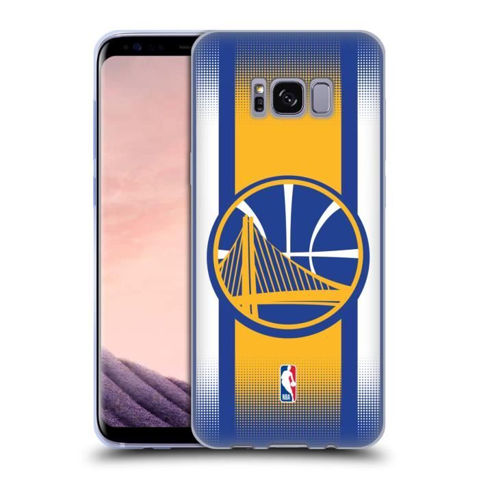 Officiel NBA Gradient De Demi-Teinte Golden State Warriors Coque En Gel Doux Compatible avec Samsung Galaxy S8