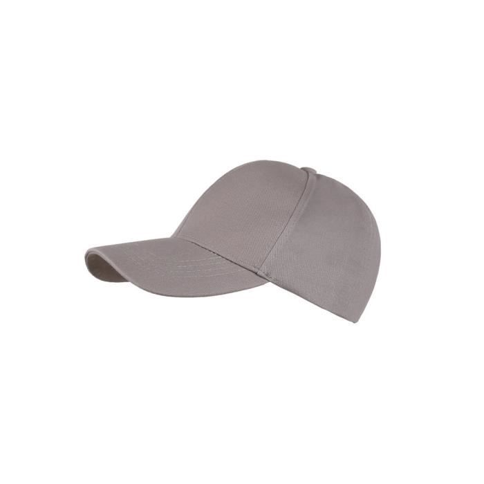 LZ266 casquette de baseball monochrome tout en couleurs ouverte à l'arrière casquette Leaky queue de cheval gris clair