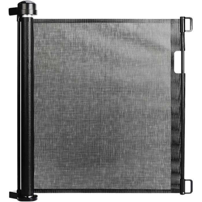 Phrat Barrière de Sécurité pour Bébés et Chiens, Barrière de Sécurité Escalier, Barrière de Sécurité à Enrouleur Extensible, Fa A272