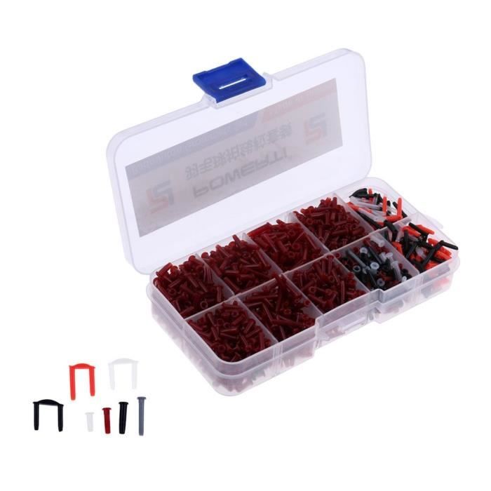 Lot De 1500pcs Oeillet Pour Raquette De Badminton En Nylon Protection Cordage De Raquette Rouge Foncé