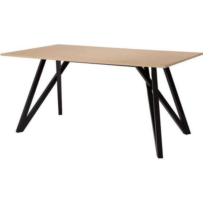Table de séjour - Pieds laqué noir - STARLIGHT