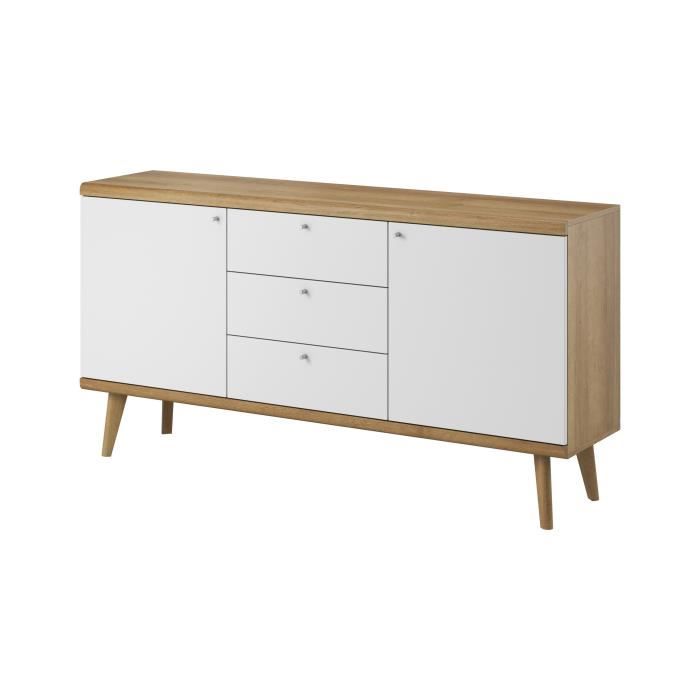 Commode 2 portes 3 tiroirs PRIMO de 160 cm