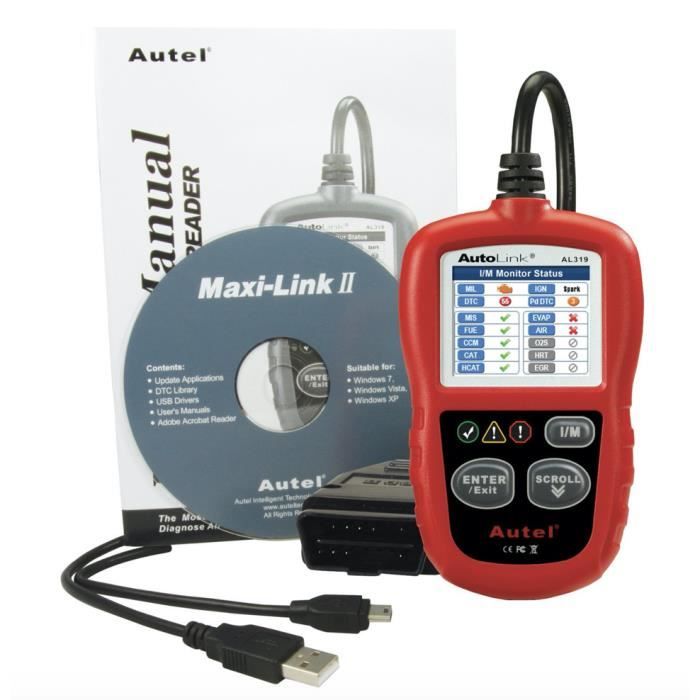 Lecture / Effacement défauts Autel AutoLink AL319 - Diagnostic Auto Multimarques