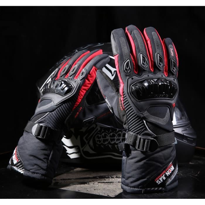 Moto Gants Hiver Chaud Gants de Protection Imperméable Coupe-Vent l'écran Tactile Gants