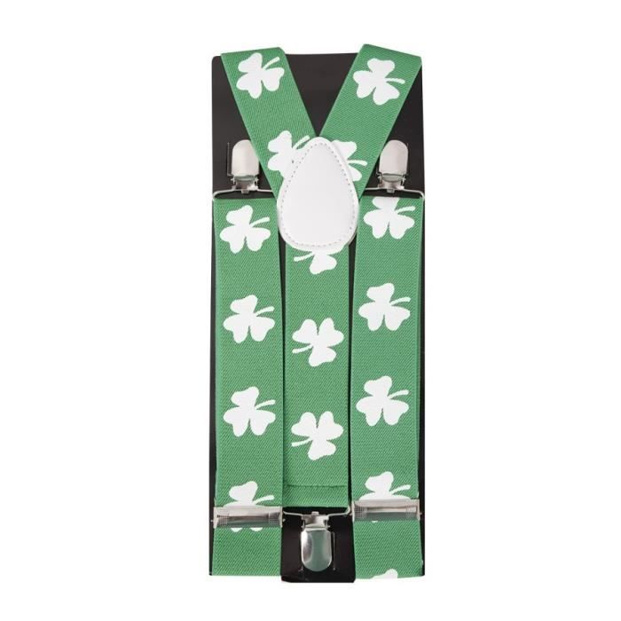 Autre Accessoire Deguisement Vendu Seul - Bretelles trèfles irlandais St Patrick