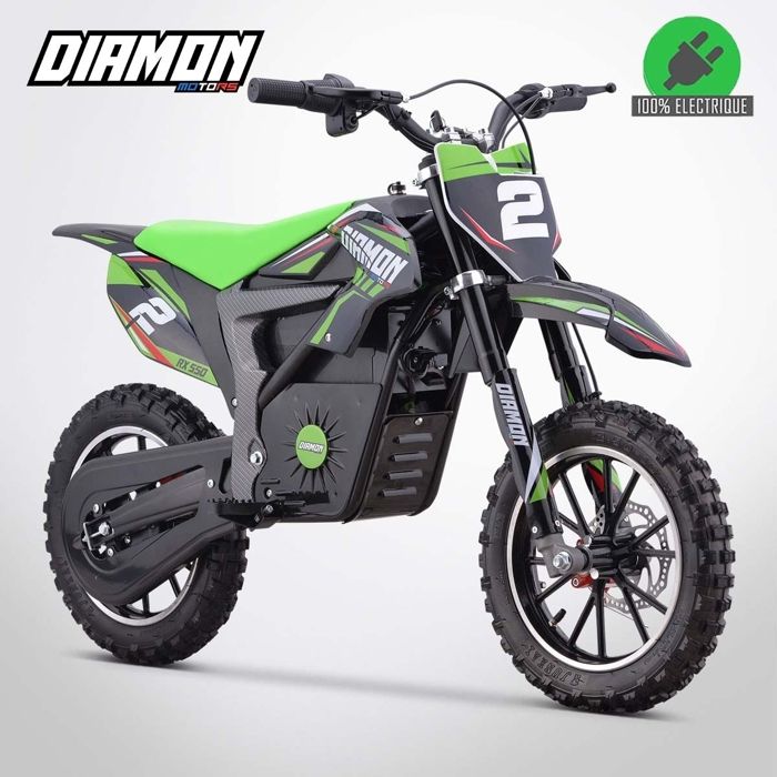Pocket Cross Électrique 500W / Mini Moto Enfant ORION 500W / Édition 2021 / Vert