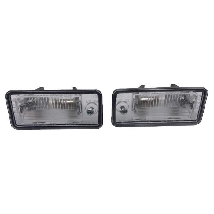 2 PièCes SéRies Plaque D'Immatriculation Lentille de la Lampe de LumièRe 8E0807430A 8E0807430B pour Audi A3 A4 S4 B6 B7 A6 - S6 Q7