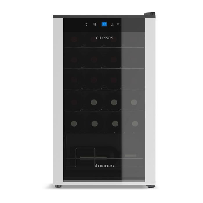 Cave à vin Taurus WC24C pour 24 bouteilles, isolation spéciale de l'intérieur et porte vitrée, température réglable