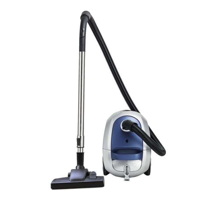 TRIOMPH ETF1811 Aspirateur traîneau avec sac - 650W – 78 dB – A – Gris Bleu