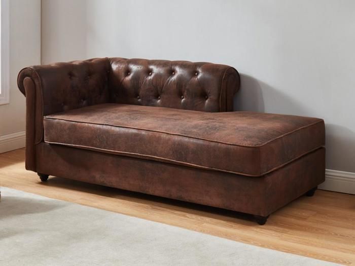 Méridienne Cuir Chesterfield