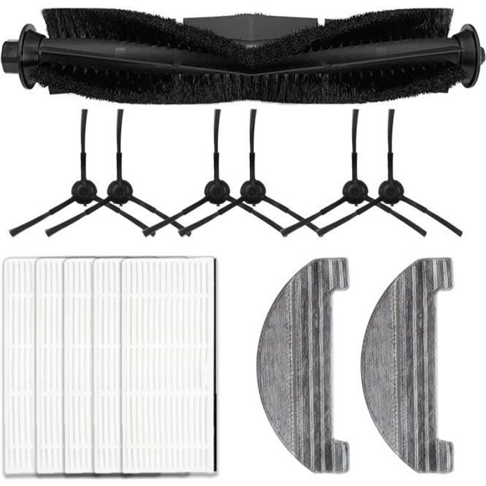 12 -Aspirateur Robot pour Proscenic M8 Pro,brosse à rouleau,brosse latérale HEPA,accessoires de remplacement