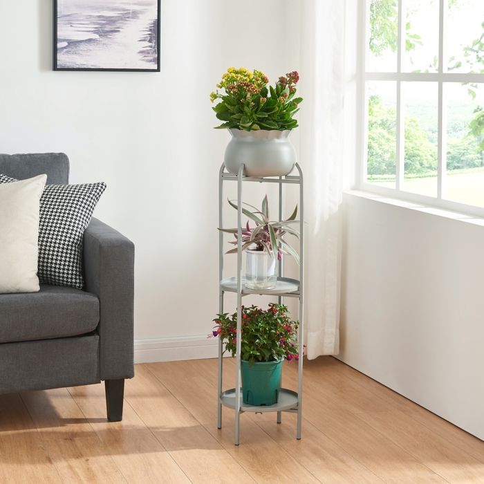 Porte-plantes Altena 95 x 27 x 27 cm gris