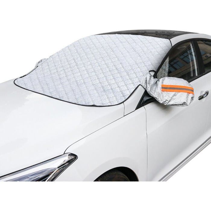 Film de protection magnétique pare-brise - LARGEIGHT - 150 x 105 cm - Anti-neige/anti-glace - Imperméable - Anti-UV