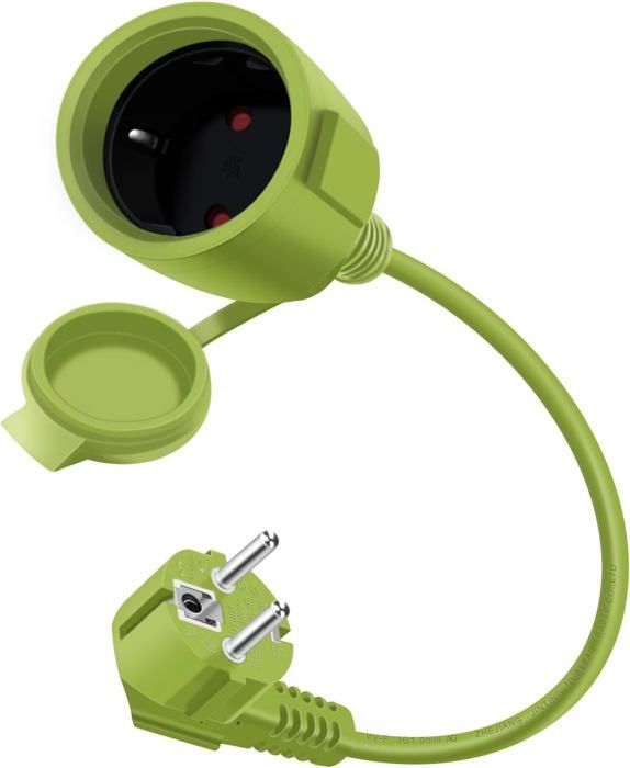 Cable D'extension Schuko Coudé 16A 250V Mini Rallonge Electrique ...